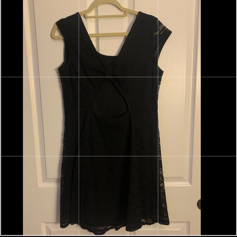 Open Back Black Dress